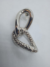 Load image into Gallery viewer, BY ALONA Ladies Silver-Tone Textured Taylor Link Earrings One Size RRP120 NEW
