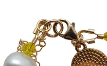 Load image into Gallery viewer, A SINNER IN PEARLS Rainbow Bead Bracelet Pink Charm Multicoloured OS NEW RRP110
