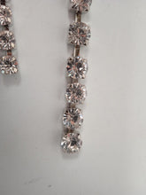 Load image into Gallery viewer, AREA Ladies Silver &amp; Clear Baguette Crystal Fringe Single Hair Clip OS NEW
