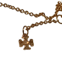 Load image into Gallery viewer, TORY BURCH Pink Miller Chain 18k Rose Gold Crystal Pave Logo Bracelet NEW RRP 75
