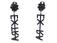 Load image into Gallery viewer, ASHLEY WILLIAMS Ladies Silver Crystal Extra Clip On Earrings OS RRP150 NEW

