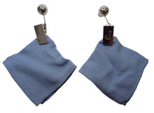 Load image into Gallery viewer, JACQUEMUS Napkin Drop Earrings Fabric/Metal Silver Tone/Blue OS NEW RRP350
