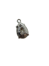 Load image into Gallery viewer, 2 x KENNETH JAY LANE Double Crystal Link Earrings Clip On Silver OS NEW FAULTY
