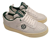 Load image into Gallery viewer, BALLY Ladies Riweira White/Kelly Green Leather Low Sneakers EU35 UK2 NEW RRP490
