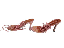 Load image into Gallery viewer, ROTATE x MANU ATELIER Ladies Evelina 100 Pink Leather Sandals EU41 UK8 RRP 325
