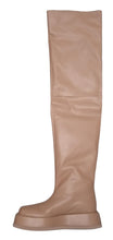 Load image into Gallery viewer, GIA x RHW Ladies Rosie 10 Brown Faux Leather Thigh High Boots UK2 NEW RRP650

