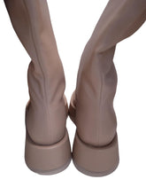 Load image into Gallery viewer, GIA x RHW Ladies Rosie 10 Brown Faux Leather Thigh High Boots UK2 NEW RRP650
