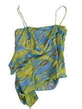 Load image into Gallery viewer, FEBEN Multicoloured Camisoles Browns Focus Waterfall Top UK8 NEW RRP 380
