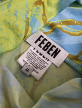 Load image into Gallery viewer, FEBEN Multicoloured Camisoles Browns Focus Waterfall Top UK8 NEW RRP 380
