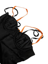 Load image into Gallery viewer, HERON PRESTON Black Corsets Double Contrast Shoulder Strap UK10 NEW RRP 400
