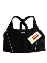 Load image into Gallery viewer, PE NATION Black Sports Bras Take Charge Top Animal Print Top M NEW RRP 100
