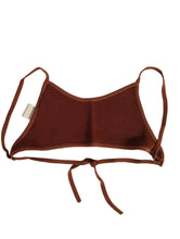 Load image into Gallery viewer, CLOE CASSANDRO Brown Bikini Tops Lola Scoop Neck Knit Tie Size XS NEW RRP 160
