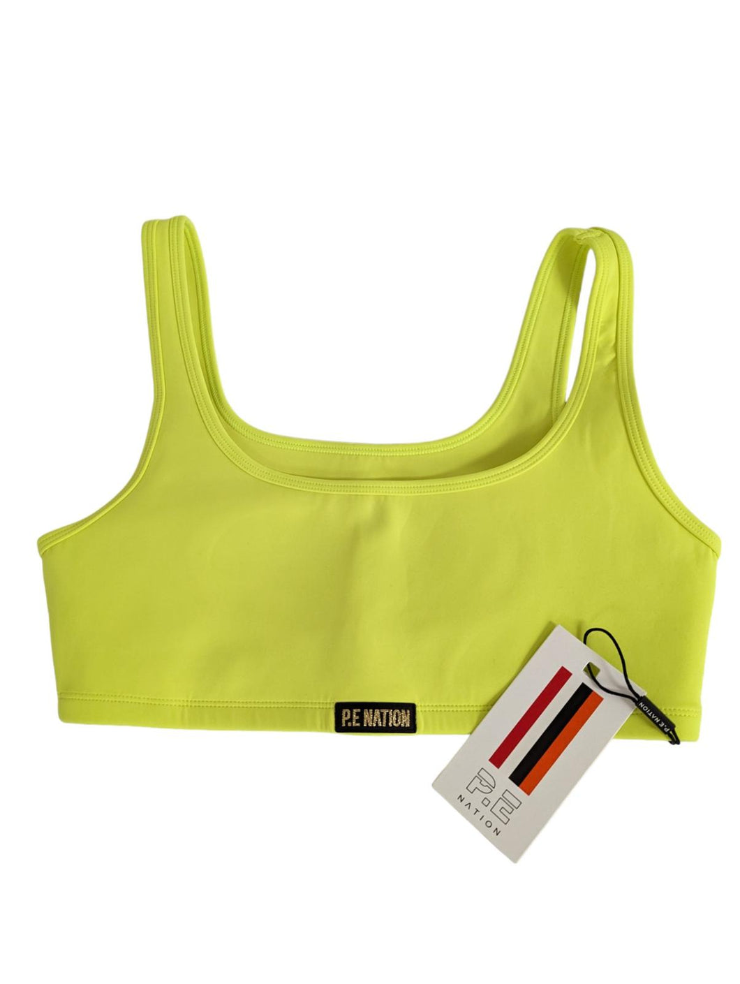 PE NATION Yellow Performance Bras Clubhouse Sports Top Size M NEW RRP 75
