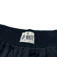 Load image into Gallery viewer, OFF WHITE Black Track Shorts High Rise Waait Logo Size 42 NEW RRP 570

