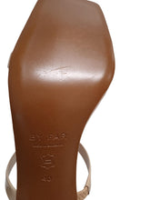 Load image into Gallery viewer, BY FAR Ladies Tanya Kraft Patent Leather Heeled Sandals Beige UK7 NEW RRP295
