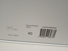 Load image into Gallery viewer, BY FAR Ladies Tanya Kraft Patent Leather Heeled Sandals Beige UK7 NEW RRP295
