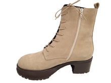 Load image into Gallery viewer, BY FAR Ladies Cobain 60 Suede Zip Platform Boots Beige EU41 UK8 NEW RRP530
