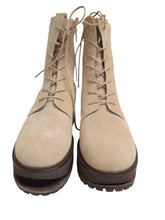 Load image into Gallery viewer, BY FAR Ladies Cobain 60 Suede Zip Platform Boots Beige EU37 UK4 NEW RRP530
