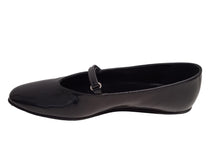 Load image into Gallery viewer, BY FAR Ladies Molly Black Semi-Patent Leather Ballet Flats EU38 UK5 NEW RRP295
