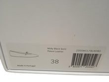 Load image into Gallery viewer, BY FAR Ladies Molly Black Semi-Patent Leather Ballet Flats EU38 UK5 NEW RRP295
