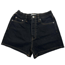 Load image into Gallery viewer, STILL HERE Black Denim Shorts Size 25 NEW RRP 140
