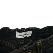 Load image into Gallery viewer, STILL HERE Black Denim Shorts Size 25 NEW RRP 140
