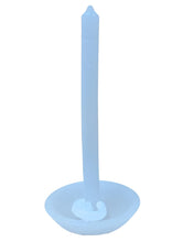 Load image into Gallery viewer, TALLOW CANDLE Classic Carry Holder Wax Light Blue Candle Stick Holder NEW
