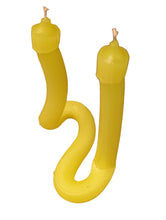 Load image into Gallery viewer, TALLOW CANDLE Thick Cut Double Wax Bright Yellow Candle Stick NEW
