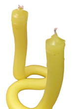 Load image into Gallery viewer, TALLOW CANDLE Thick Cut Doubled Wax Bright Yellow Candle Sticks NEW
