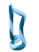 Load image into Gallery viewer, TALLOW CANDLE Thick Cut Doubled Wax Stripes Green Candle Stick NEW

