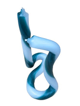 Load image into Gallery viewer, TALLOW CANDLE Thick Cut Doubled Wax Stripes Green Candle Stick NEW
