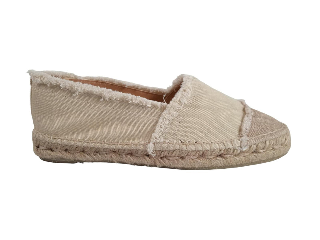 CASTANER Ladies Ivory Kampala Flat Slip-On Espadrilles EU37 UK4 RRP70 NEW