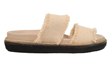 Load image into Gallery viewer, CASTANER Ladies Beige Canvas Zuzi Flat 2-Strap Sandals EU37 UK4 RRP120 NEW
