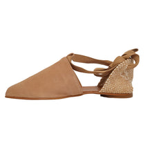 Load image into Gallery viewer, CASTANER Ladies Light Brown Suede Gala Ankle Tie Sandals EU35 UK2 RRP90 NEW
