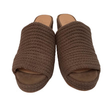 Load image into Gallery viewer, CASTANER Ladies Olive Brown Knitted Jela Wedge Mules EU35 UK2 RRP145 NEW
