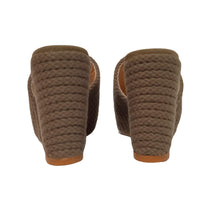 Load image into Gallery viewer, CASTANER Ladies Olive Brown Knitted Jela Wedge Mules EU35 UK2 RRP145 NEW
