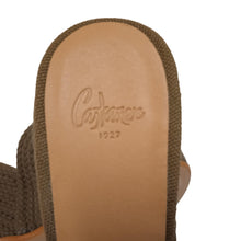 Load image into Gallery viewer, CASTANER Ladies Olive Brown Knitted Jela Wedge Mules EU35 UK2 RRP145 NEW

