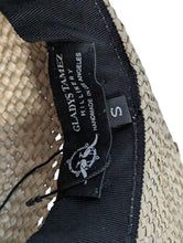 Load image into Gallery viewer, GLADYS TAMEZ MILLINERY Neutrals Hat Gladys Tamez Alessia Straw Hat S NEW RRP 280
