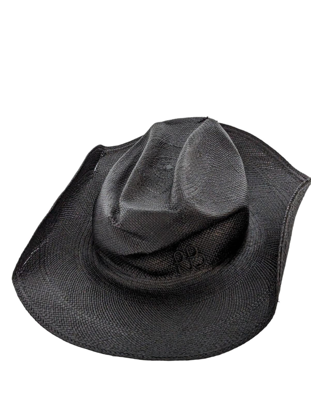 RUSLAN BAGINSKIY Black Hats Mono Embellshed Cowboy Hat Size M NEW RRP 275