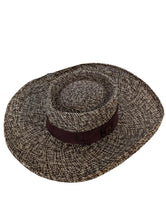 Load image into Gallery viewer, GLADYS TAMEZ MILLINERY Brown Hats Winnie Panama Hat Size S NEW RRP 295
