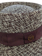 Load image into Gallery viewer, GLADYS TAMEZ MILLINERY Brown Hats Winnie Panama Hat Size S NEW RRP 295
