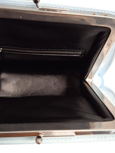 Load image into Gallery viewer, JIL SANDER Ladies Goji Blue Leather Square Clutch Bag 20 x 20 x 9cm NEW RRP1480
