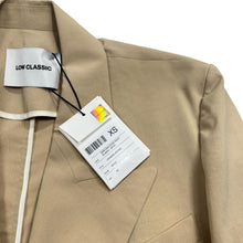 Load image into Gallery viewer, LOW CLASSIC Raw Edge Point Single Breasted Neutral Blazer XS NEW RRP 380
