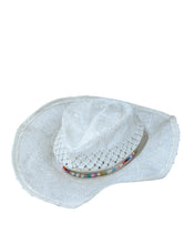 Load image into Gallery viewer, GLADYS TAMEZ MILLINERY Hats Bella Colour Bead Classic Cowboy Hat S NEW RRP 265
