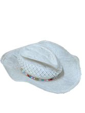 Load image into Gallery viewer, GLADYS TAMEZ MILLINERY Hats Bella Colour Bead Classic Cowboy Hat S NEW RRP 265
