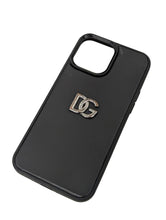 Load image into Gallery viewer, DOLCE &amp; GABBANA Black Phone Cases D&amp;G Iphone 13 Pro Case Size OS RRP 150
