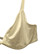 Load image into Gallery viewer, FORM AND FOLD Triangle Underwire Bikini Top Swimwear Bone White 38D NEW RRP120
