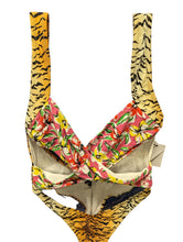 Load image into Gallery viewer, REINA OLGA Exotica Cutout Swimsuit Floral Tiger Print Swimwear M NEW RRP 165
