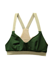 Load image into Gallery viewer, THE UPSIDE Larry Sports Bra Contrast Strap Green White Racer Back XS NEW RRP 70
