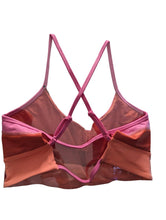 Load image into Gallery viewer, FROST Sports Bra Pink Orange Crossover Back Detail Size L NEW RRP 110

